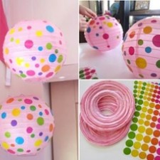 Paper Lanterns make a fun, inexpensive children’s party activity