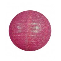 12" Paper Lanterns Round 'Fuchsia' Glitter - Regular Wire Ribbed