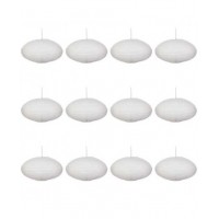 16" Paper Lantern White Saturn Value  Pack (12 PCS)