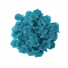 Turquoise Silk Rose Petals
